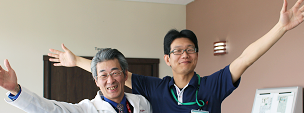 画像：田中先生と松村先生